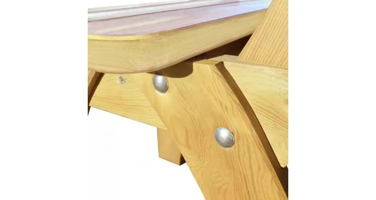 Scaun de gradina din lemn de pin tratat — imaginea 2