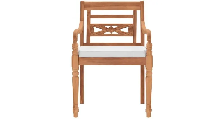 Scaune de gradina batavia 2 buc, tec, 55x51,5x84 cm — imaginea 3