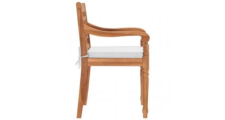 Scaune de gradina batavia 2 buc, tec, 55x51,5x84 cm — imaginea 4