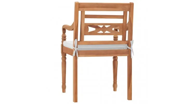 Scaune de gradina batavia 2 buc, tec, 55x51,5x84 cm — imaginea 5
