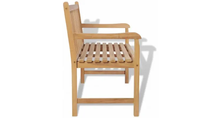 Bancă de exterior din lemn de tec, 120 x 62,5 x 90 cm — imaginea 3