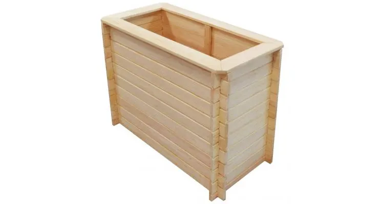 Jardiniera din lemn de pin 100, x 50 x 80 cm — imaginea 3