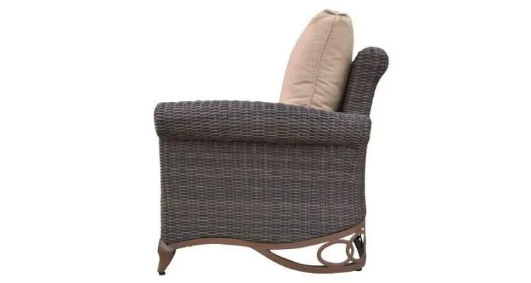 Canapea de gradina Marquise 153.5x93.5x91.5cm crem/maro — imaginea 3