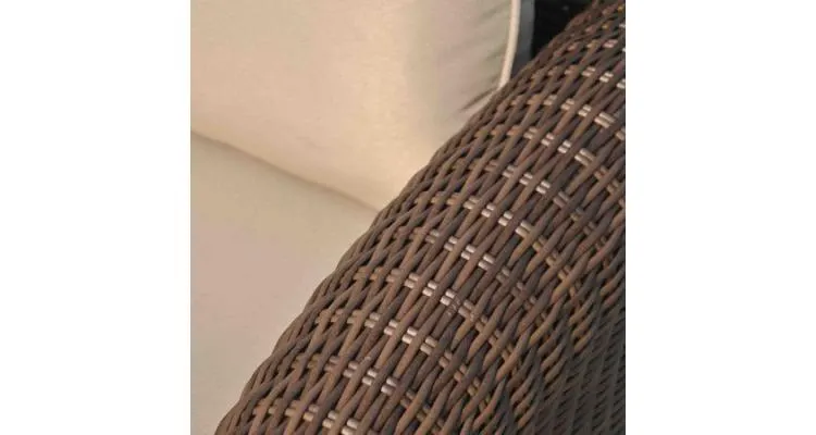 Canapea de gradina Marquise 153.5x93.5x91.5cm crem/maro — imaginea 4