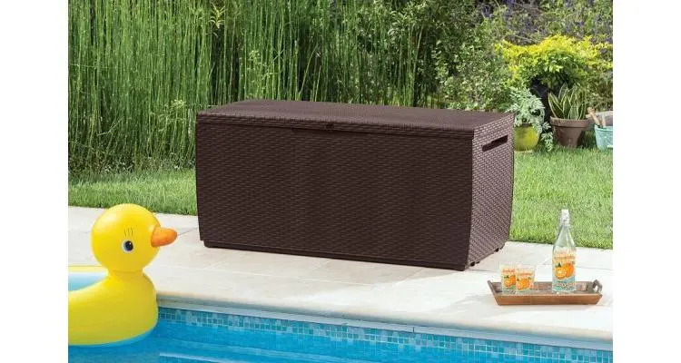 Cutie depozitare pentru gradina CAPRI STORAGE 305 L-maro — imaginea 2