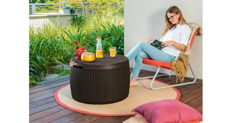 Cutie depozitare rotunda ecoratan Keter 140 L — imaginea 4