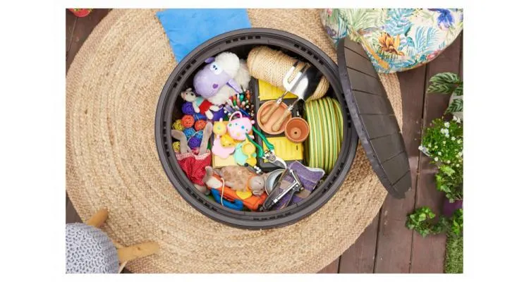 Cutie depozitare rotunda ecoratan Keter 140 L — imaginea 5