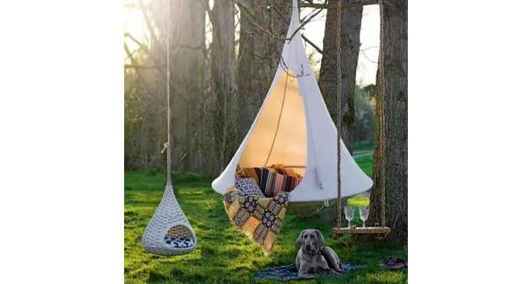 Cuib dublu, Hamac, alb natural — imaginea 4