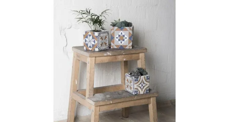 Jardiniera ceramica in stil mediteranean AC177 — imaginea 2