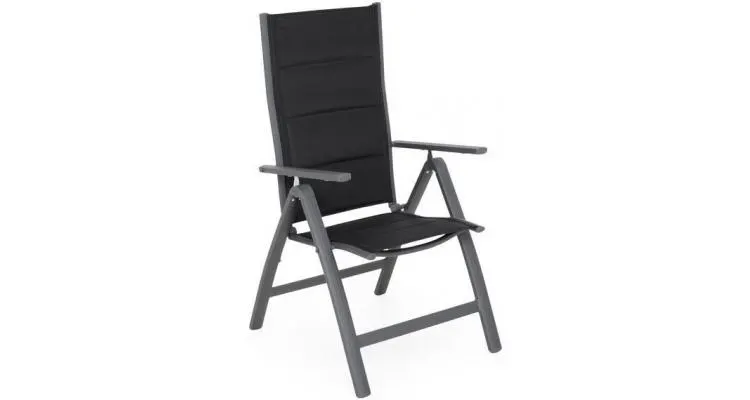 Set 2 scaune cu spatar reglabil EASY negru — imaginea 3