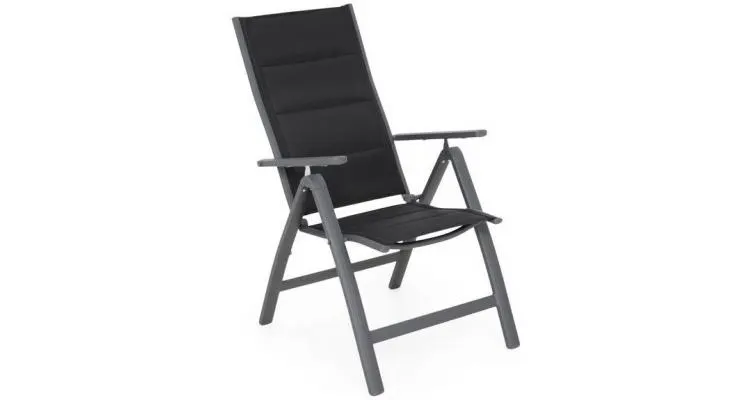 Set 2 scaune cu spatar reglabil EASY negru — imaginea 4