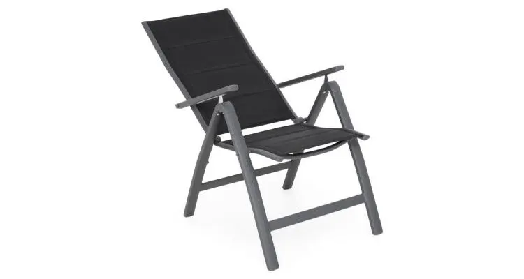 Set 2 scaune cu spatar reglabil EASY negru — imaginea 5