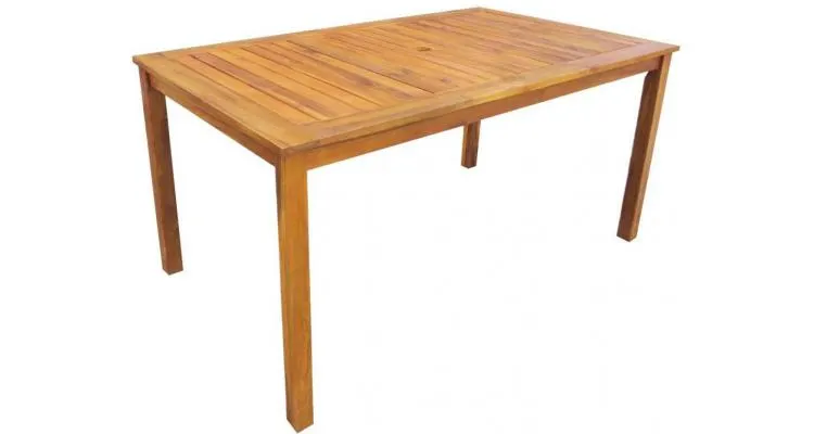 Set mobilier exterior 7 piese lemn — imaginea 2