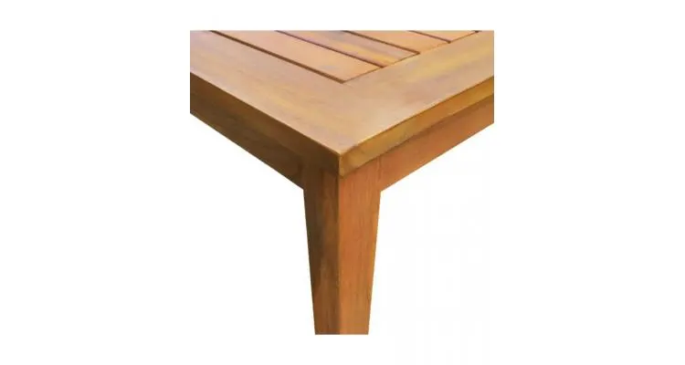Set mobilier exterior 7 piese lemn — imaginea 3