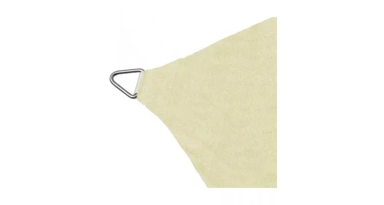 Pânză parasolar din hd pe pătrată, 2 x 2 m, crem — imaginea 3