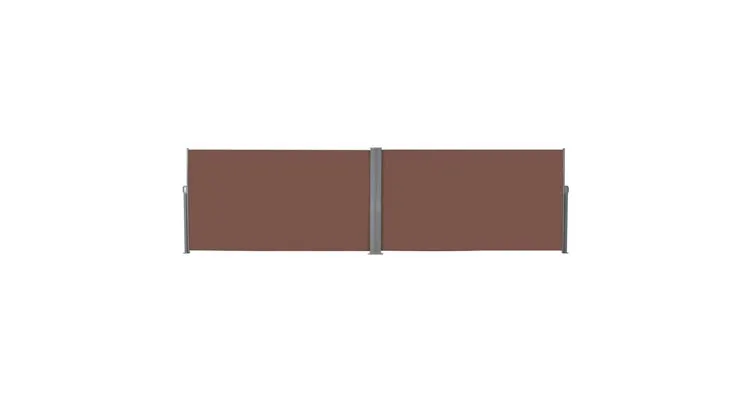 Copertina laterala retractabila, 160 x 600 cm, maro — imaginea 2