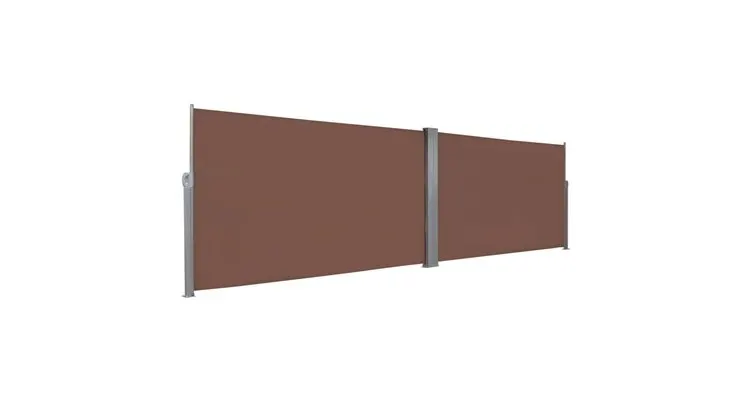 Copertina laterala retractabila, 160 x 600 cm, maro — imaginea 3