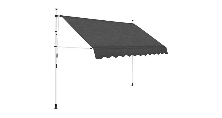 Copertina retractabila manual, 300 cm, antracit