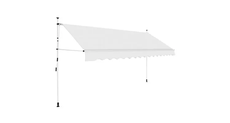 Copertina retractabila, actionare manuala, 350 cm, crem