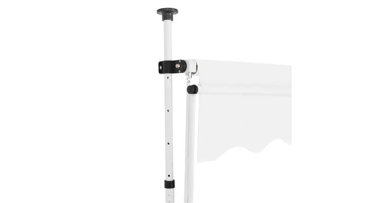 Copertina retractabila, actionare manuala, crem, 200 cm — imaginea 3