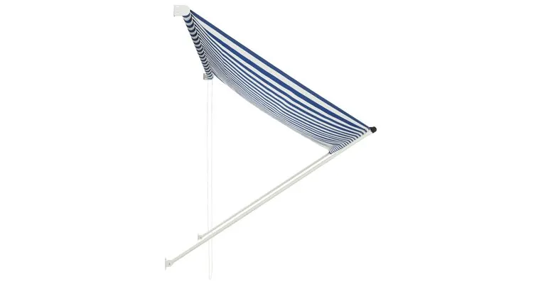 Copertina retractabila, albastru si alb, 200 x 150 cm — imaginea 3