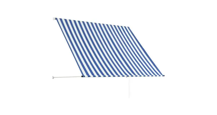 Copertina retractabila, albastru si alb, 200 x 150 cm — imaginea 4