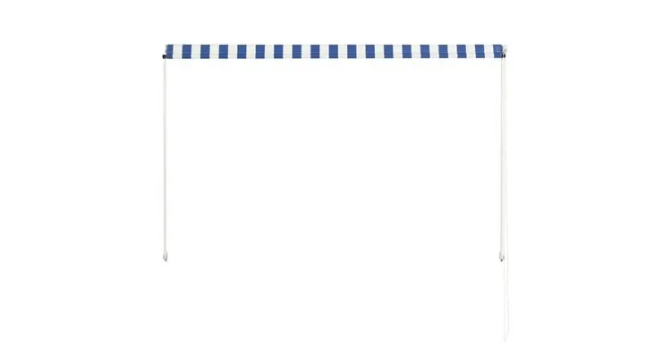 Copertina retractabila, albastru si alb, 200 x 150 cm — imaginea 5