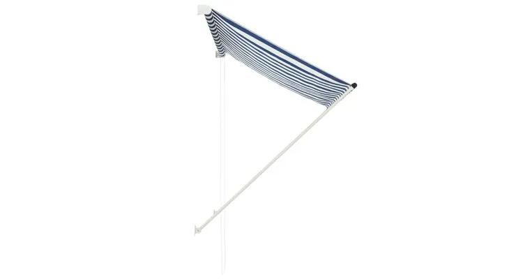 Copertina retractabila, albastru si alb, 150 x 150 cm — imaginea 3