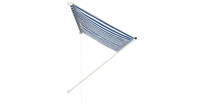 Copertina retractabila, albastru si alb, 250 x 150 cm — imaginea 3