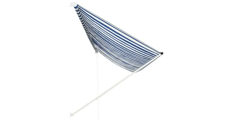 Copertina retractabila, albastru si alb, 400 x 150 cm — imaginea 3