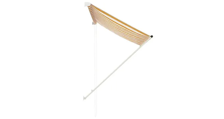 Copertina retractabila, galben si alb, 150 x 150 cm — imaginea 3