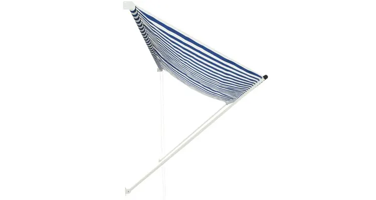 Copertina retractabila, albastru si alb, 350 x 150 cm — imaginea 3