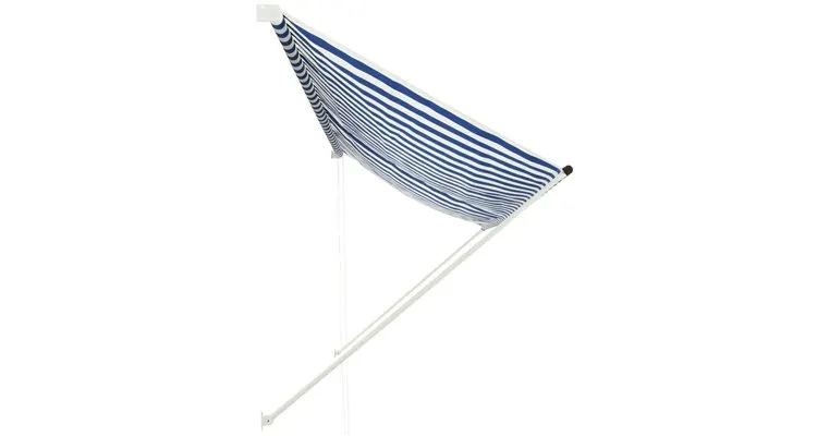 Copertina retractabila, albastru si alb, 350 x 150 cm — imaginea 4