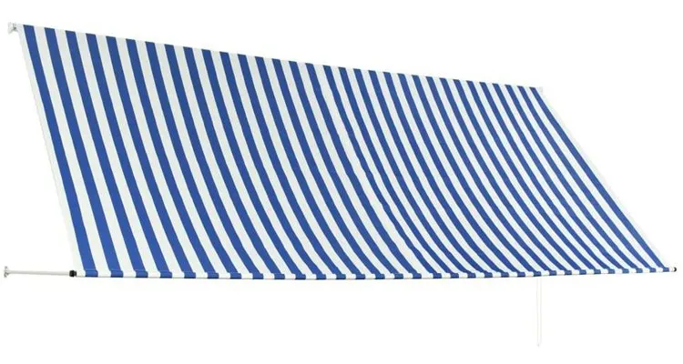Copertina retractabila, albastru si alb, 350 x 150 cm — imaginea 5