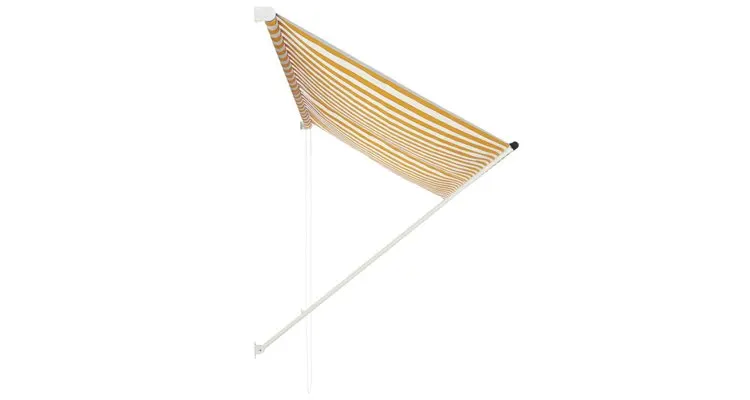 Copertina retractabila, galben si alb, 250 x 150 cm — imaginea 3