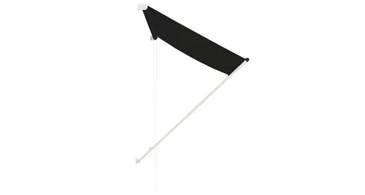 Copertina retractabila, antracit, 150 x 150 cm — imaginea 3