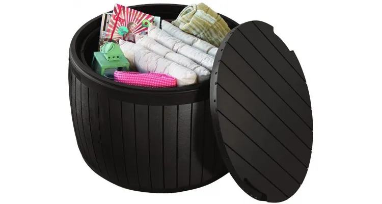 Masuta rotunda pentru depozitare Wood Maro Keter 230405