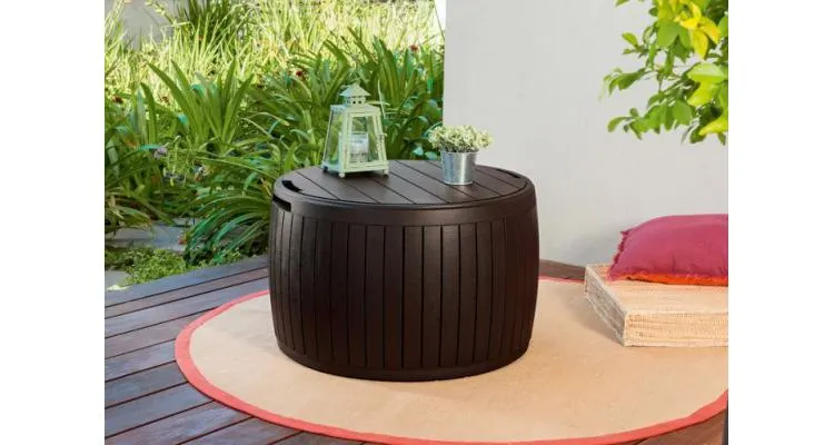 Masuta rotunda pentru depozitare Wood Maro Keter 230405 — imaginea 4