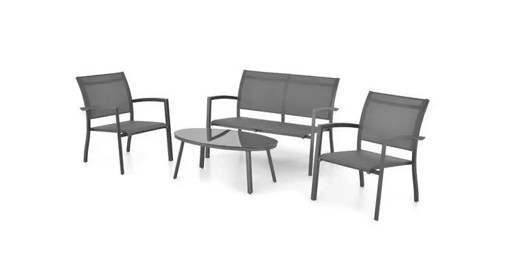 Set 4 piese CANE gri/negru — imaginea 2