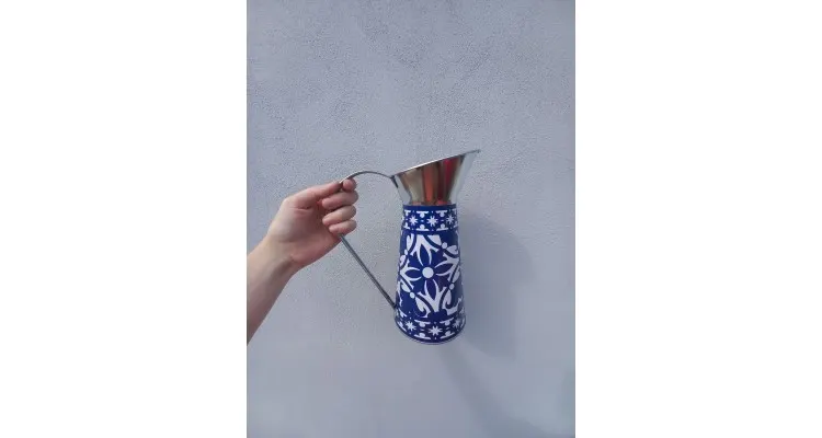 Cana de gradina metalica in stil mediteranean Esschert Design Olanda, 25.1 x 12.7 x 20.8 cm — imaginea 3