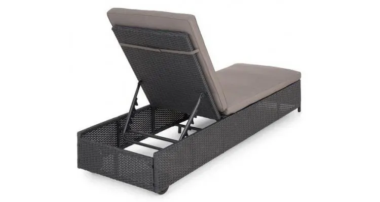 Sezlong ENCORE negru/gri — imaginea 3