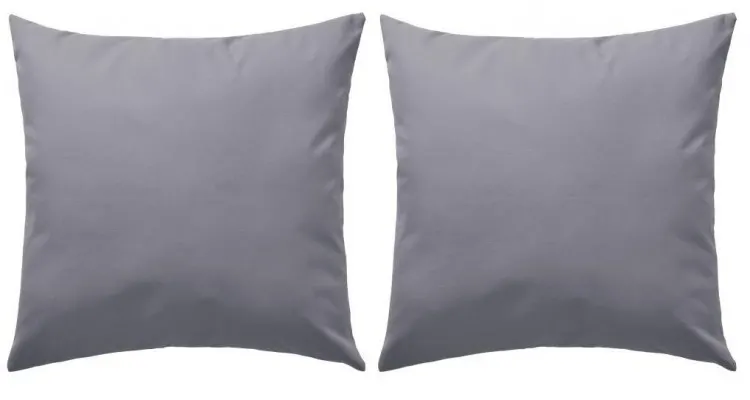 Perne de exterior, 2 buc., gri, 45 x 45 cm