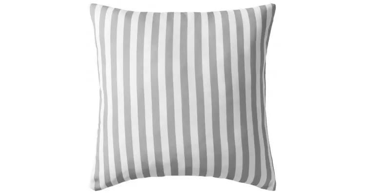Perne de exterior, 2 buc, imprimeu dungi, 45 x 45 cm, gri — imaginea 3