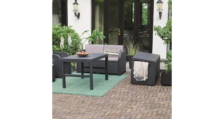 Cutie depozitare pentru gradina CAPRI STORAGE 305 L Gri Antracit — imaginea 5