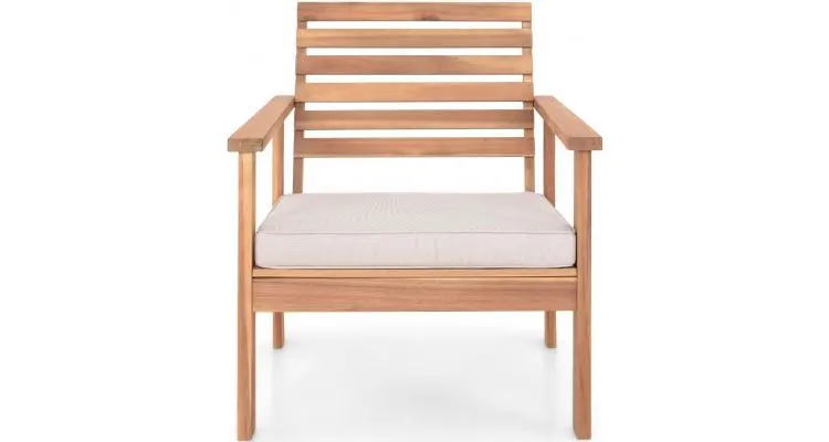 Set mobilier lemnm cu masa, canapea si 2 fotolii HAMAR — imaginea 3