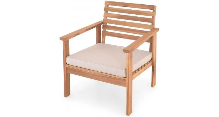 Set mobilier lemnm cu masa, canapea si 2 fotolii HAMAR — imaginea 4