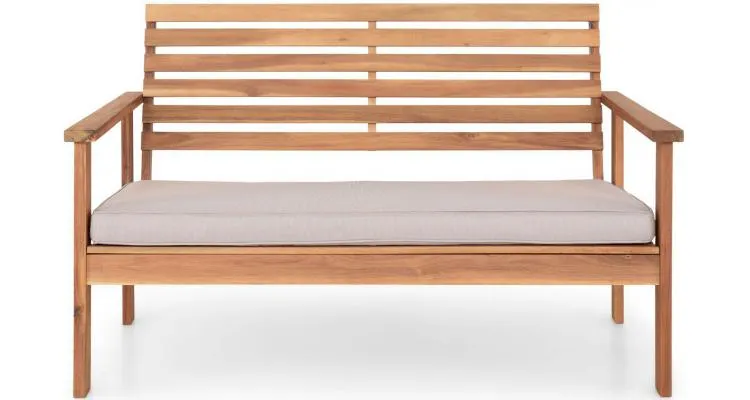 Set mobilier lemnm cu masa, canapea si 2 fotolii HAMAR — imaginea 5