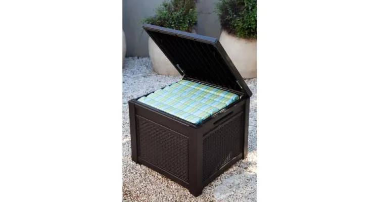 Lada pentru depozitat Cube rattan 208L-maro — imaginea 3