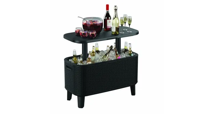 Masa exterior cu lada frigorifica (frapiera) Keter Bevbar — imaginea 3