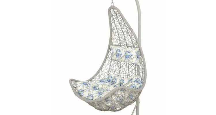 Leagan balansoar Cocon, poliratan Gri deschis L.80 x l.70 x H.130 cm — imaginea 3